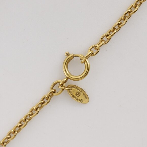 CHANEL Gold Logo Necklace